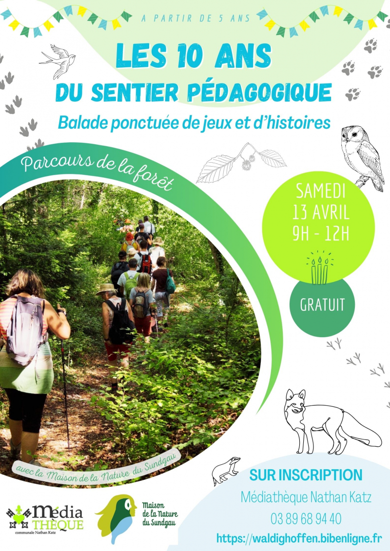 Affiche les 10 ans du sentier pédagogique