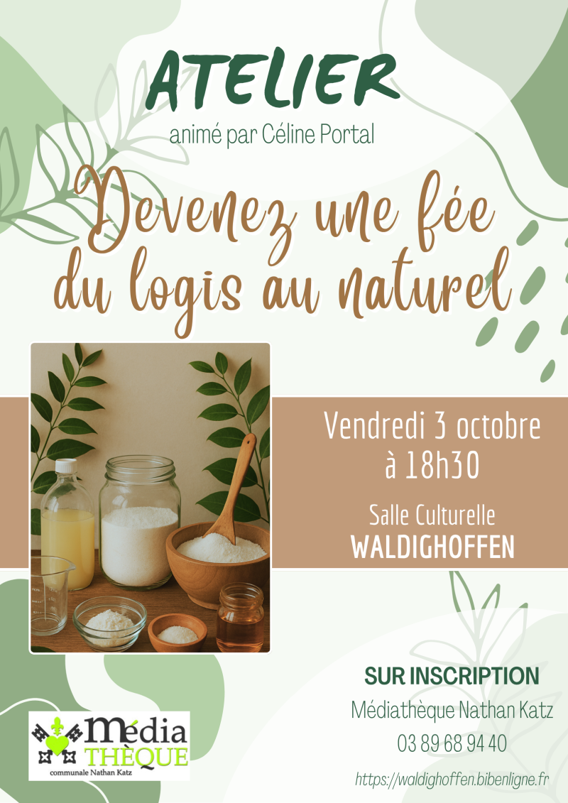 Atelier : Devenez une fée du logis au naturel