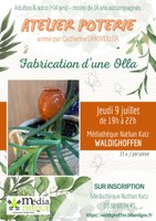 
Atelier
Le Jeudi 09 Juillet 2026 de 19h00 à 22h00