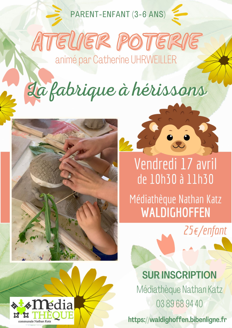 Atelier poterie parent-enfant : La fabrique à hérissons