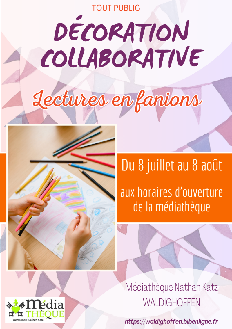 Cet été, participez à la décoration de votre médiathèque !