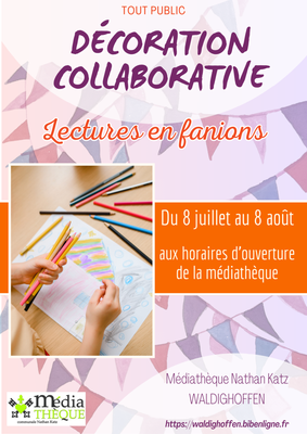 Cet été, participez à la décoration de votre médiathèque !