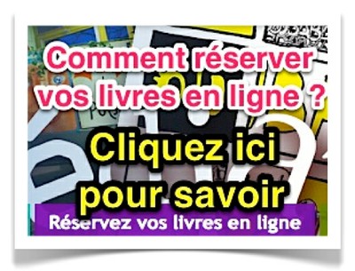 Comment réserver vos livres en ligne