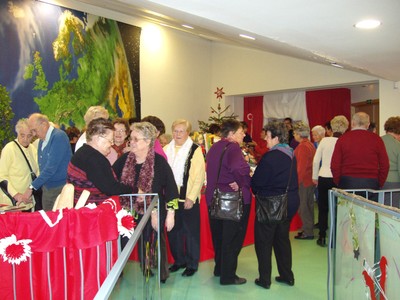 Noël 2009 pour les personnes âgées à la Médiathèque de Waldighoffen
