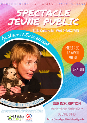 Spectacle jeune public : Gustave et l'arc en ciel