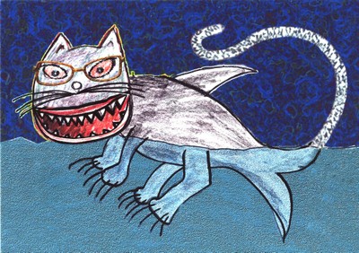 Le Chat-Requin - le dessin du spectacle