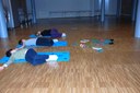 Des élèves du cours de Yoga de Jennifer Gibbs à Waldighoffen