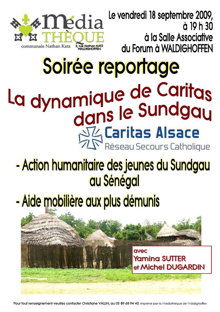 Affiche Caritas le 18 sept 2009