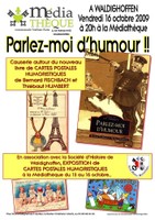 Affiche "Parlez-moi d'humour" le 16 octobre 2009