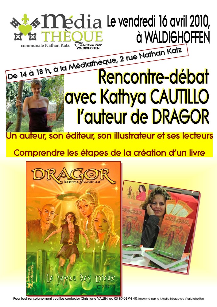 Affiche Kathya CAUTILLO pour la médiathèque de Waldighoffen