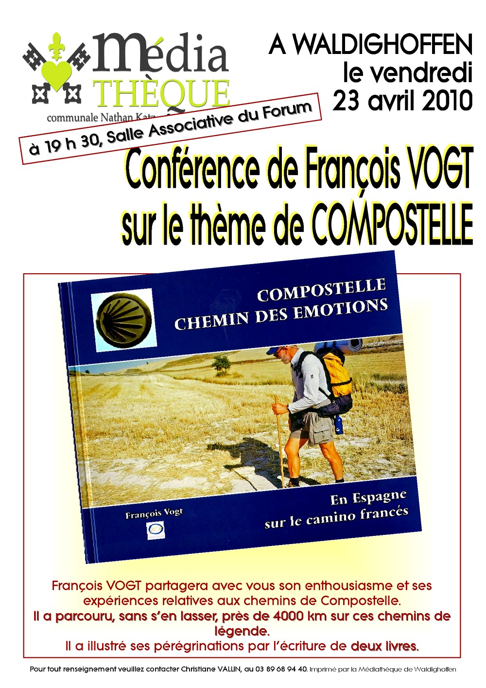 Affiche Compostelle VOGT