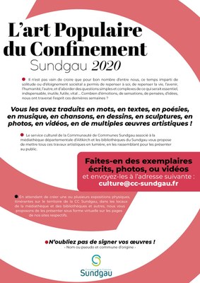 Affiche 2 - L'art populaire du confinement 2020