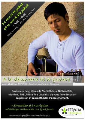 Affiche - A la découverte de la guitare 2017