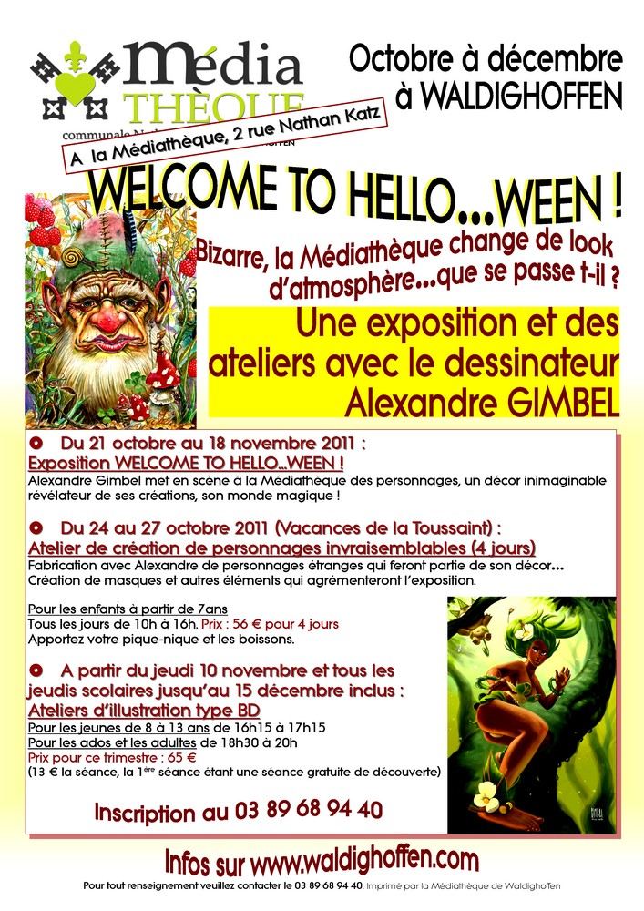 Affiche Alexandre Gimbel nov 2011 