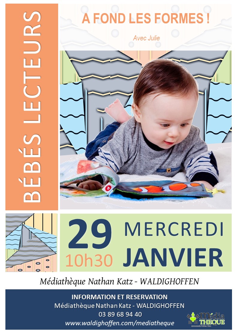 Affiche bébés lecteurs - A fond les formes 