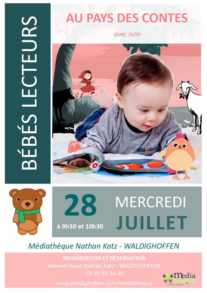 Affiche bébés lecteurs - Au pays des contes