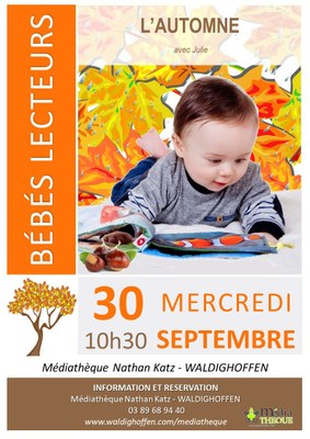 Affiche bébés lecteurs - Automne - Septembre 2020