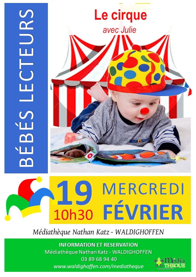 Affiche bébés lecteurs - Le cirque