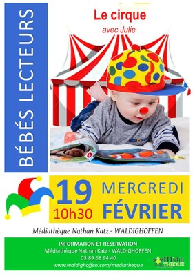 Affiche bébés lecteurs - Le cirque