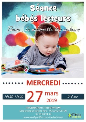 Affiche bébés lecteurs - mars 2019