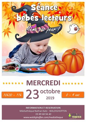 Affiche bébés lecteurs - même pas peur