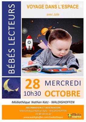 Affiche bébés lecteurs - Voyage dans l'espace