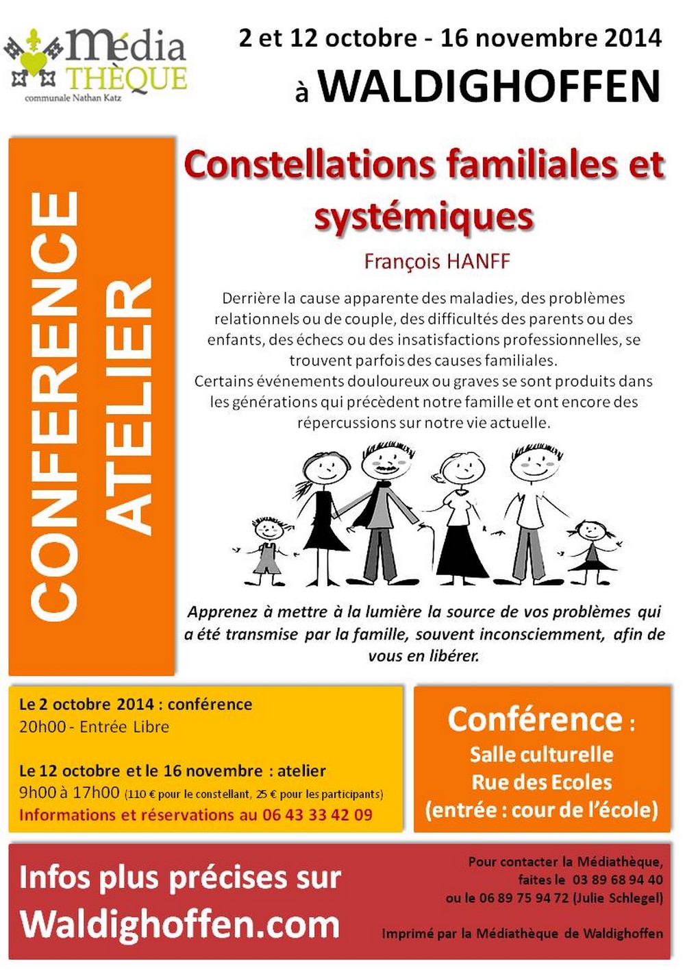 Affiche Constellations familiales