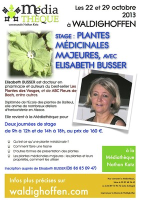 Affiche E Busser plantes médicinales majeures oct 2013