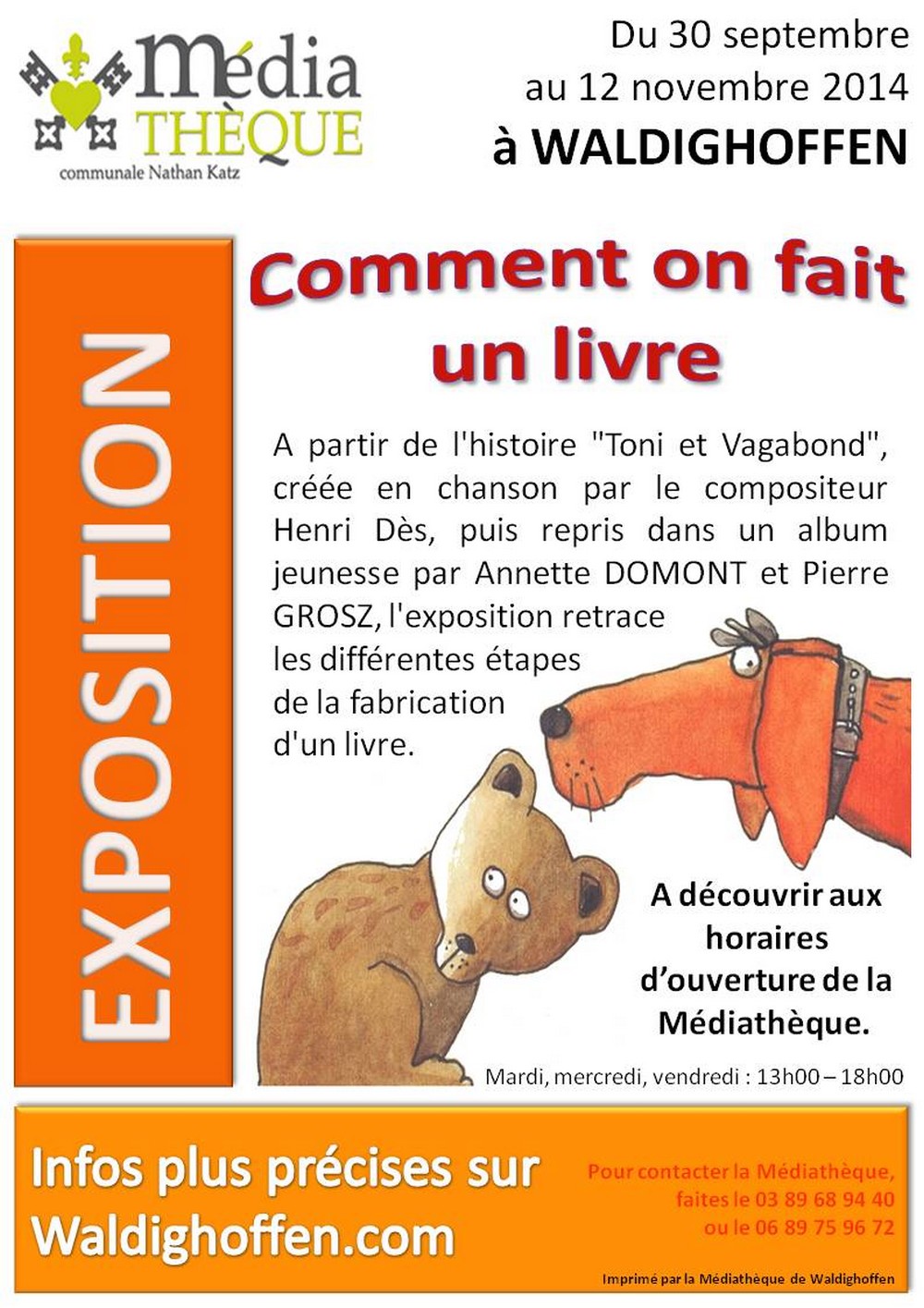 Affiche - Exposition comment on fait un livre