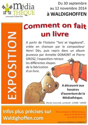 Affiche - Exposition comment on fait un livre