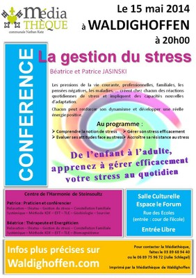 Affiche - Gestion du stress 2014