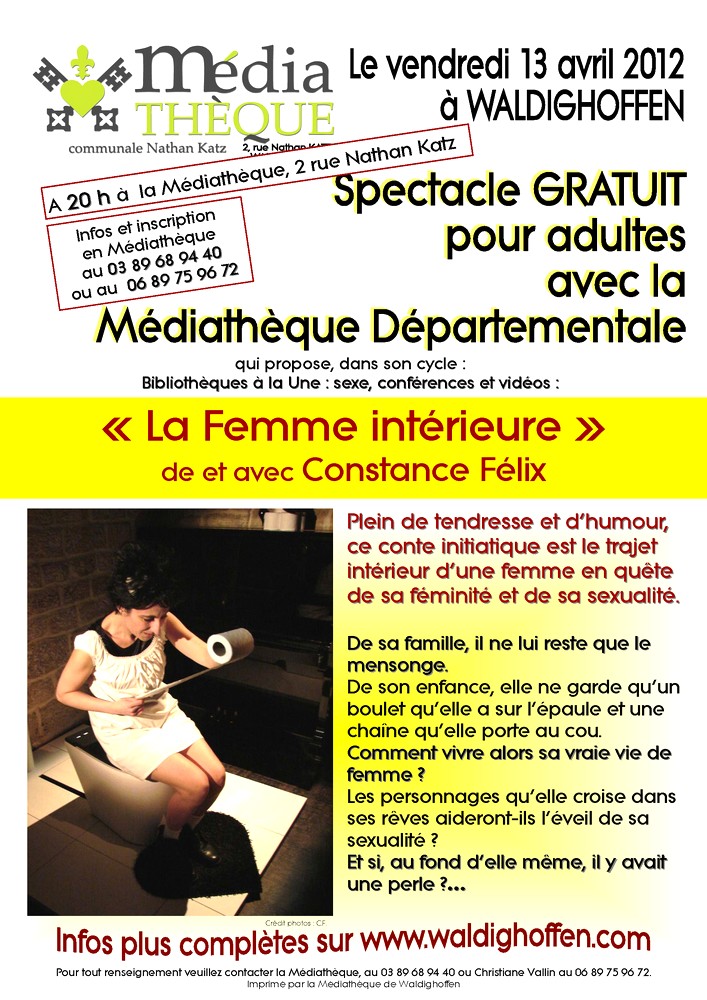 Affiche La Femme Intérieure 13 avr 2012
