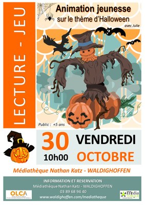 Affiche lecture jeu octobre 2020