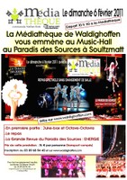 Affiche pour la sortie au Paradis des Sources du 6février 2010