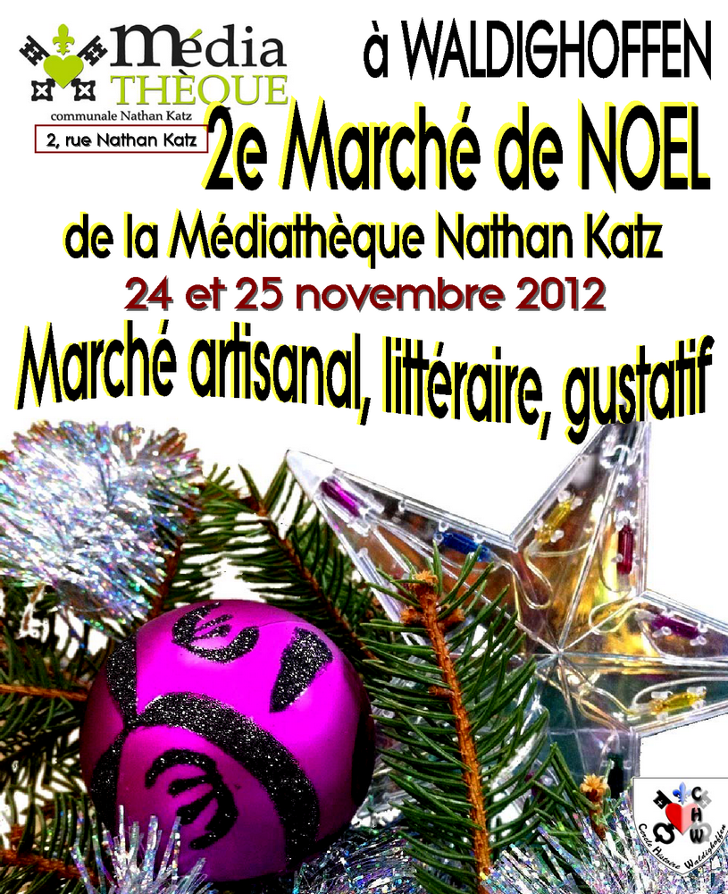 Affiche provisoire marché de Noël 2012