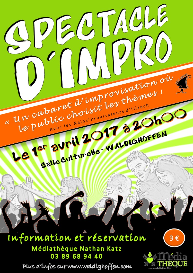 Affiche spectacle d'improvisation 2017