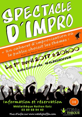 Affiche spectacle d'improvisation 2017