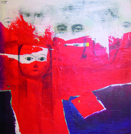 Amy Boissier tableau grand rouge