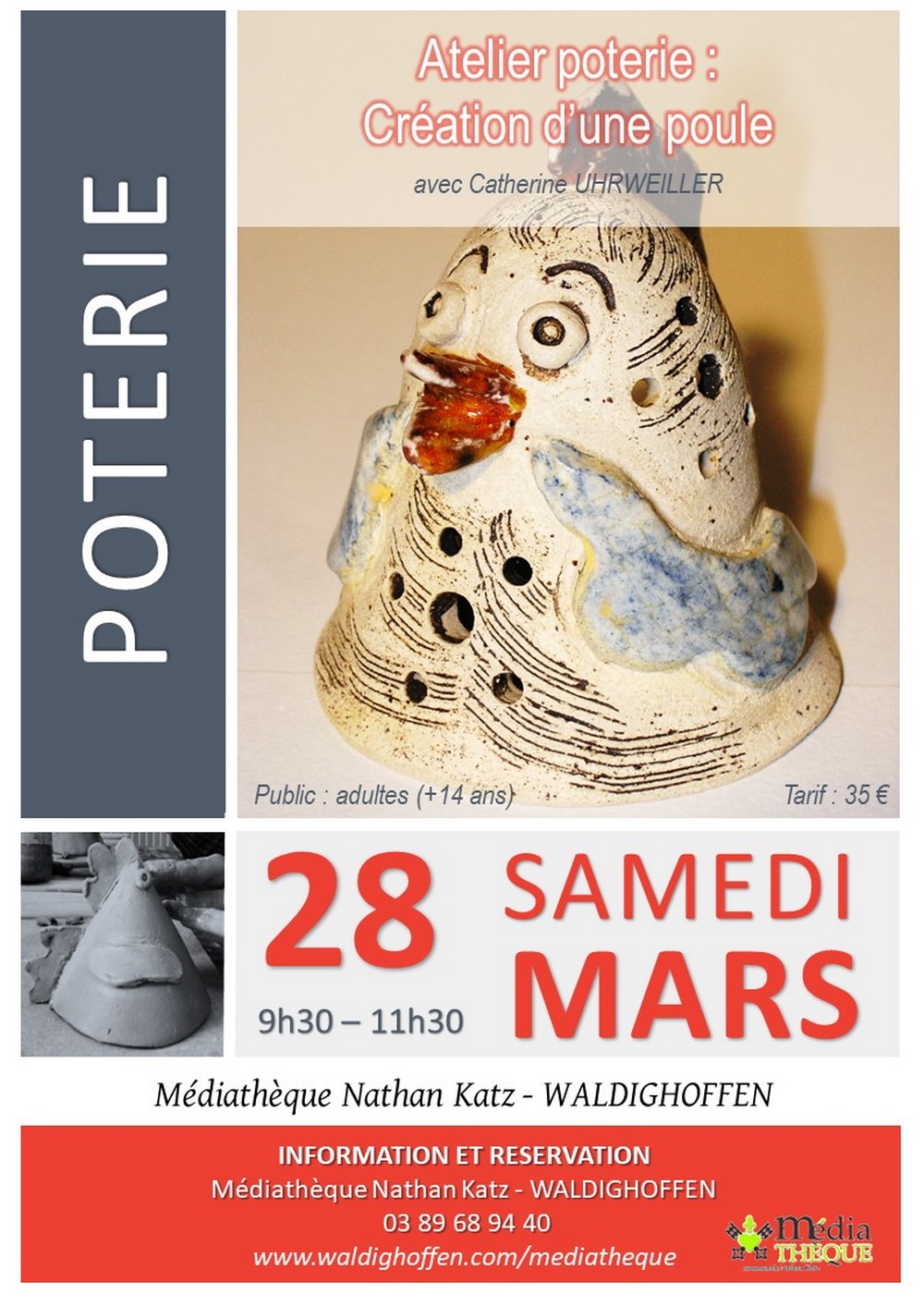 Atelier poterie - Poule