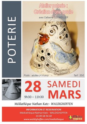 Atelier poterie - Poule