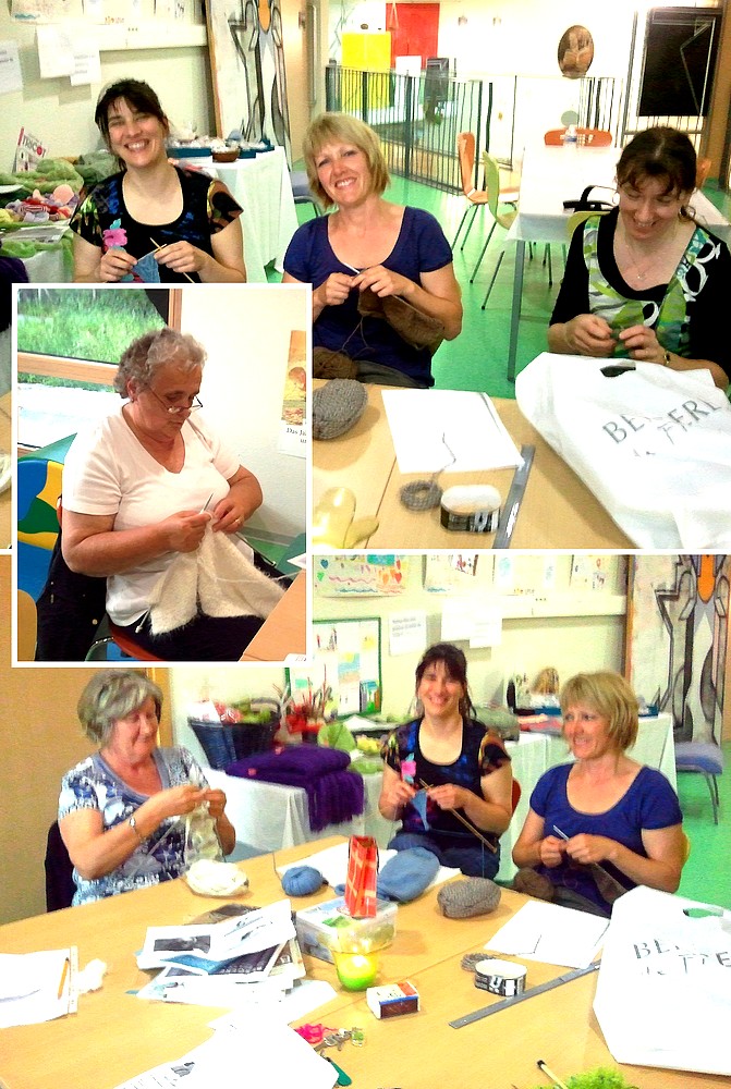 Atelier tricot avec Annick Schrutt