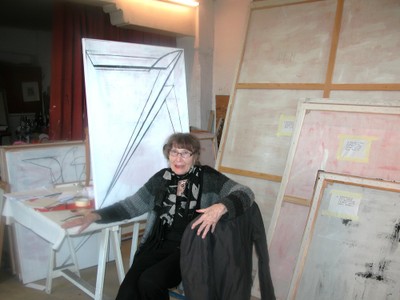 Cristina Spoerri dans son atelier