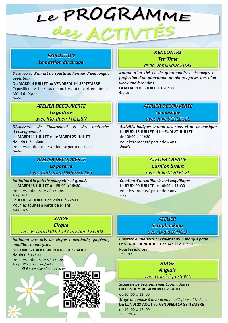 Programme juillet - août 2017 2