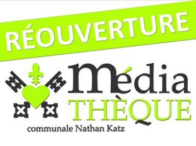 Visuel réouverture médiathèque - flowview