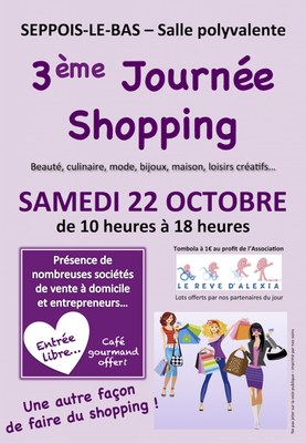 Flyer 3ème journée shopping seppois le bas 2016