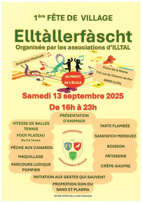 Samedi 13 Septembre, 1ère fête de village à Illtal