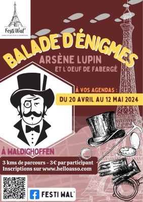Affiche "balade d'énigmes" 2024