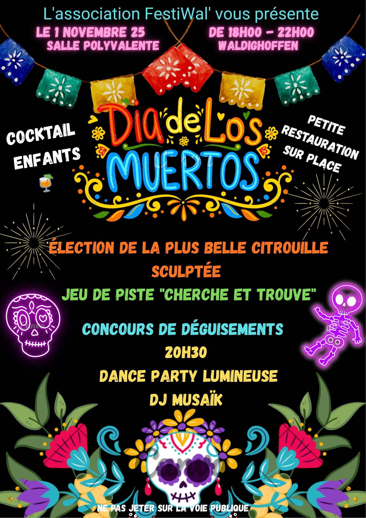 Affiche Soirée halloween 2025