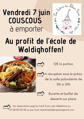Affiche couscous à emporter 2024