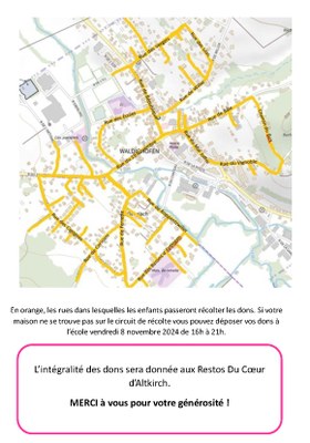Affiche récolte de dons 2024
